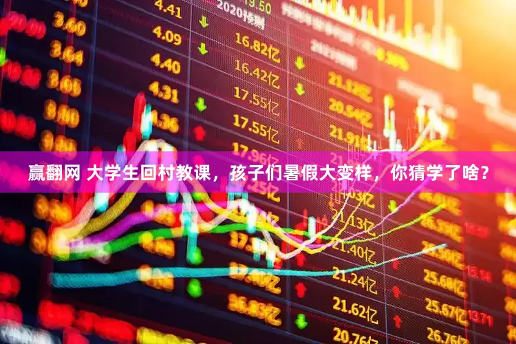 赢翻网 大学生回村教课，孩子们暑假大变样，你猜学了啥？