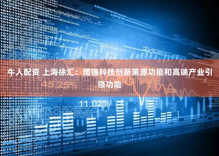 牛人配资 上海徐汇：增强科技创新策源功能和高端产业引领功能